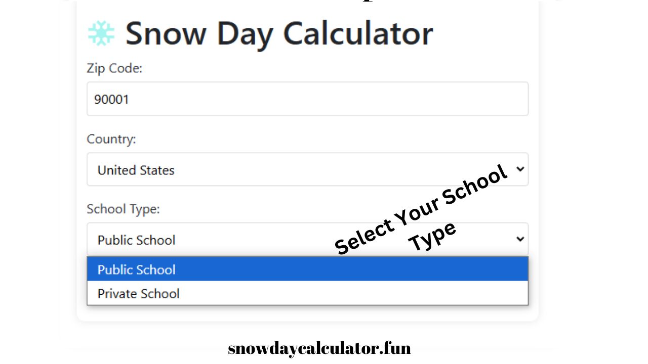 Select School type